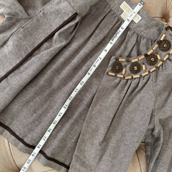Adorable cropped  Brown Tweed Michael Michael Kors - Picture 10 of 11